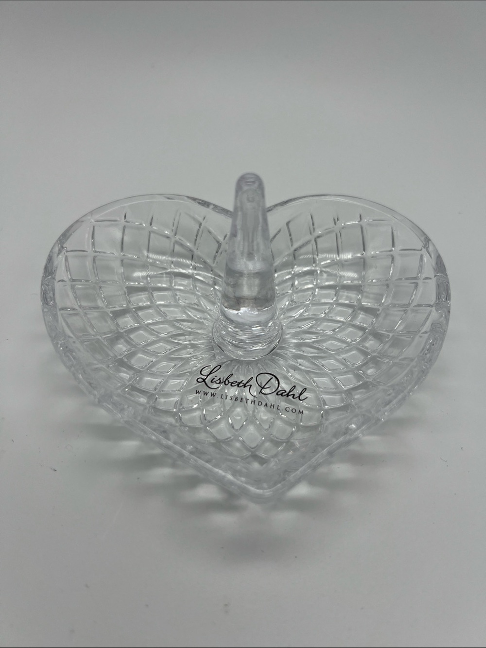 Lisbeth Dahl Crystal Clear is Heart Ring Holder, New